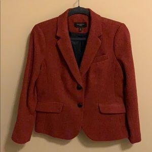 Talbots Wmans Rust Tweed Blazer 8P